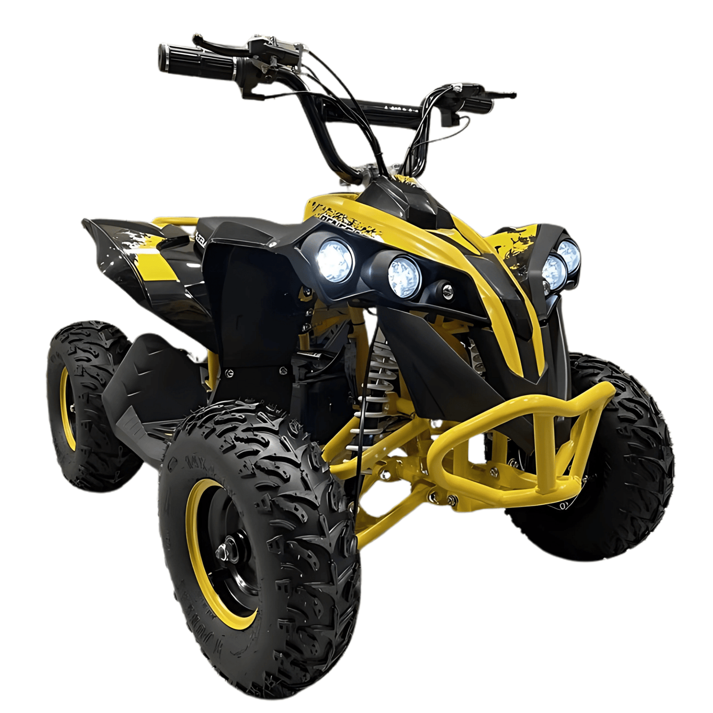 Ampes Elektrische Kinderquad Geel - 1000W, voor kinderen