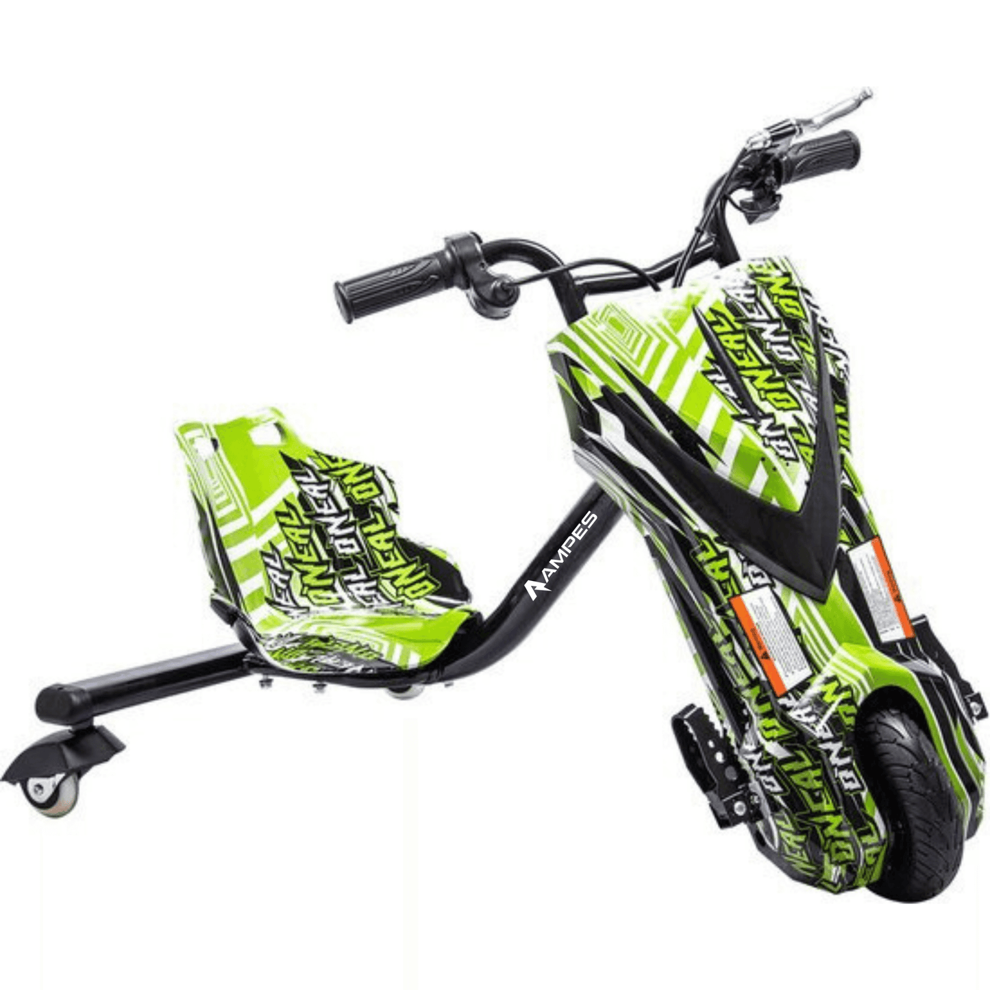 Ampes Drift Trike Graffiti Green - elektrisch, tot 25 km/u, voor kind en volwassene