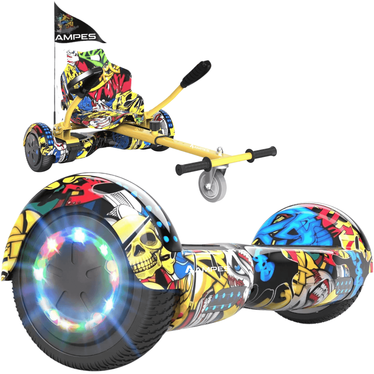 Ampes Hoverboard Hiphop + Hoverkart Hiphop - 6,5 inch met hoverkart