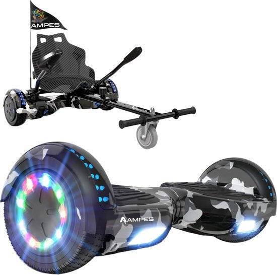 Hoverboard met hoverkart - rijden en driften - Ampes Camouflage
