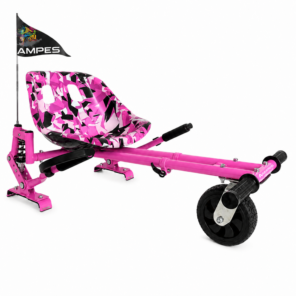 Hoverkart met Vering - Roze