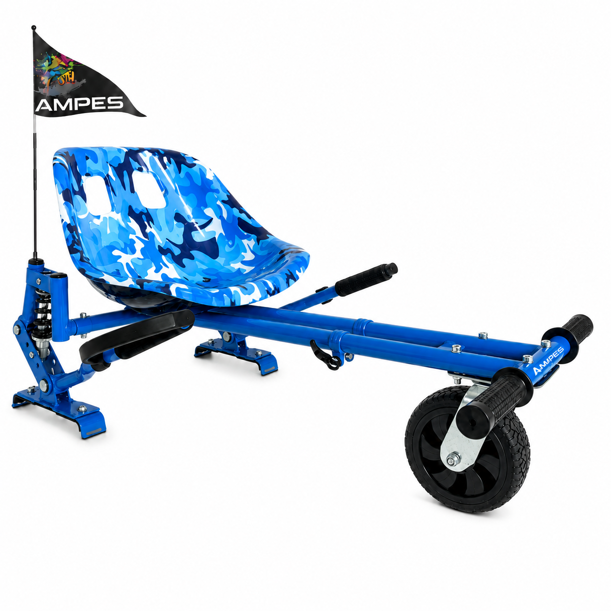 Hoverkart met Vering - Blauw