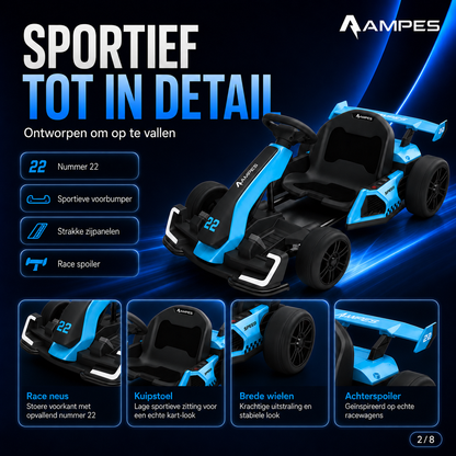 Ampes Elektrische Go Karts - Blauw