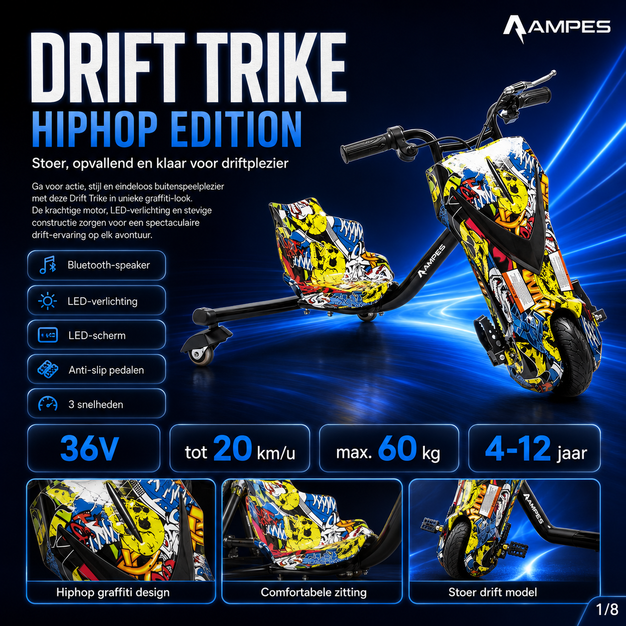 Ampes Drift Trike - Hiphop
