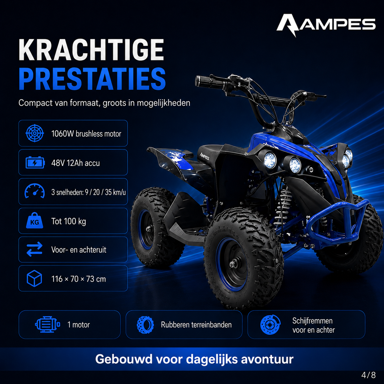 Elektrische Kinderquad - Paars