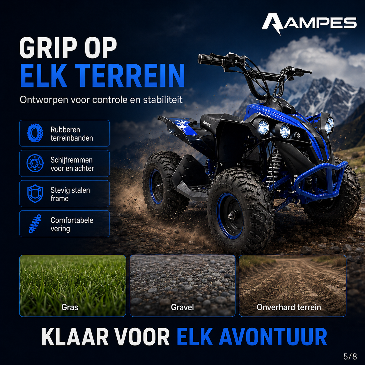 Elektrische Kinderquad - Paars
