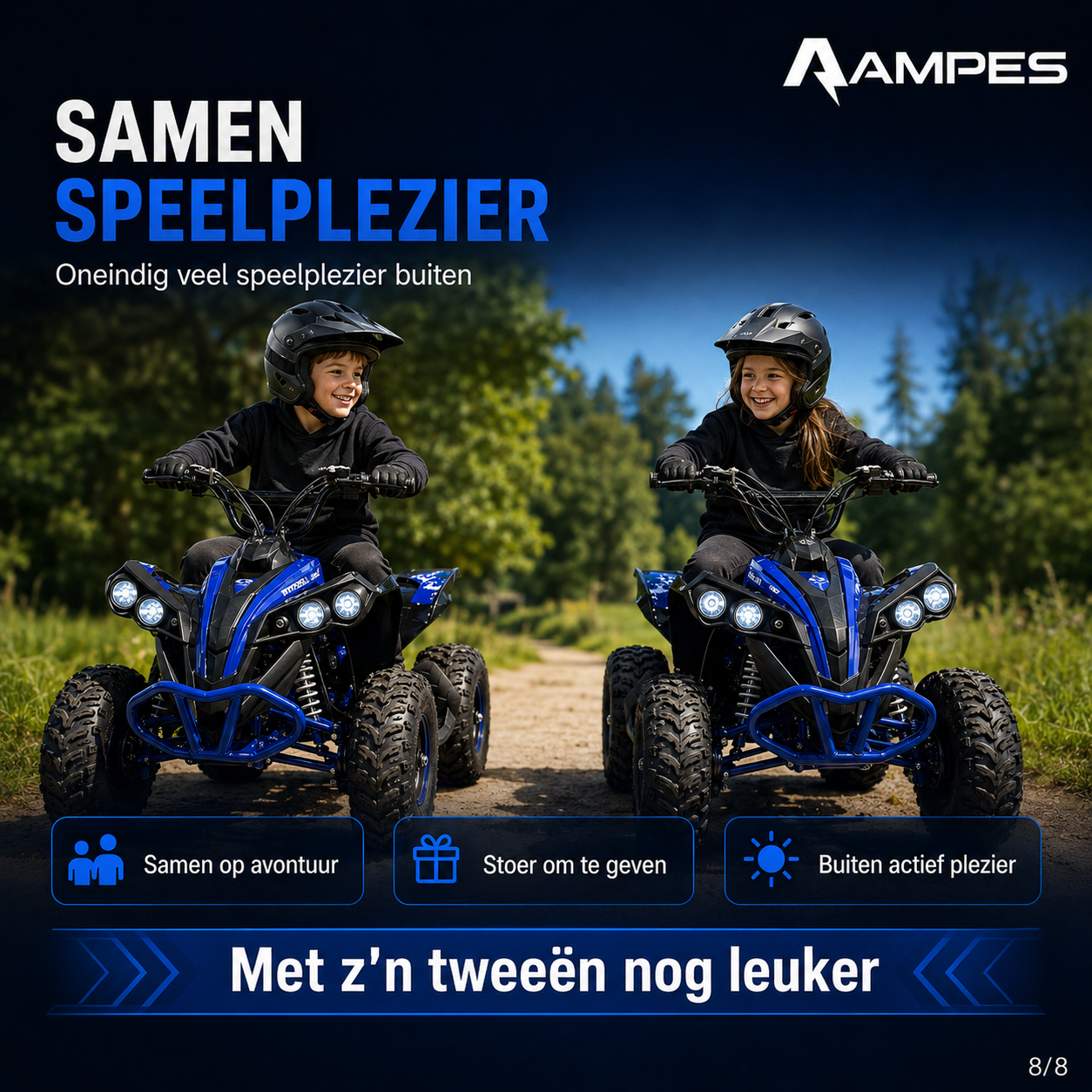 Elektrische Kinderquad - Paars