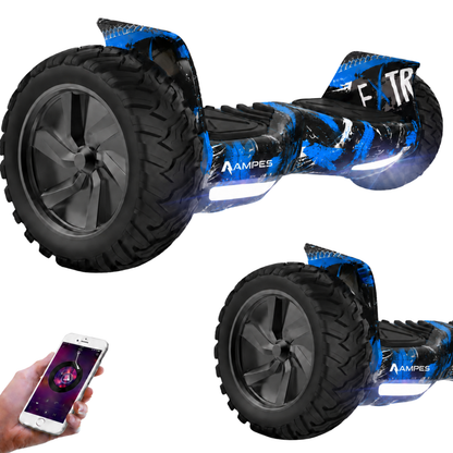 Ampes Off Road Hoverboard - Graffiti Blauw