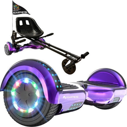 Ampes Hoverboard - Chroom Roze + Hoverkart Vering