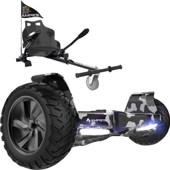 Ampes Off Road Hoverboard - Camouflage + Hoverkart Carbon