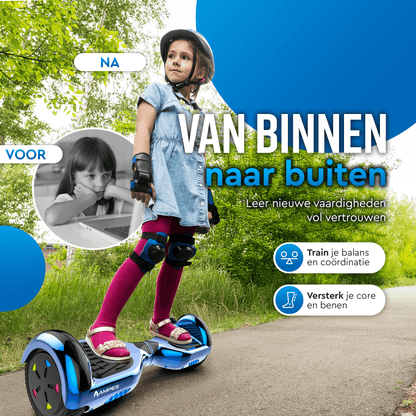 Ampes Hoverboard - Chroom Blauw | Afbeelding 3