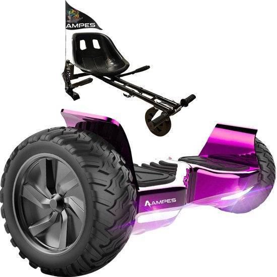 Ampes Off Road Hoverboard Roze met Hoverkart met Vering zwart